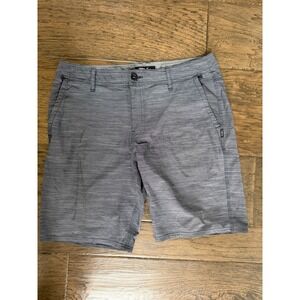ONeill Hybrid Shorts Size 34 Grey Heathered Walk Board Shorts Stretch Water